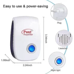 Discount Fww Ultraljud Skadedjursbekämpare 6-pack Inomhus Elektronisk Mygga Kackerlacka Mus Avvisare