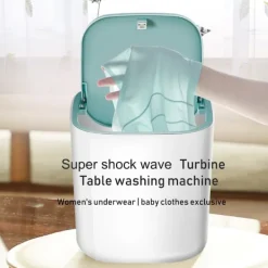 Discount Ultraljud Turbin Tvättmaskin Mini Turbo Bärbar Tvättmaskin för Underkläder Babykläder USB-driven Rese RV Camping Tvättmaskin