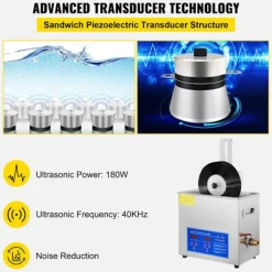 Discount DUOKU Ultraljuds Diskrengöringsmaskin--6 L-Hela Set med Torkställning