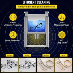 Best OEM Ultraljudsrengörare, 40 kHz frekvens, 35 W effekt,800ML