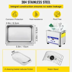 Best OEM Ultraljudsrengörare, 40 kHz frekvens, 35 W effekt,800ML