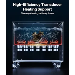 Hot DUOKU Ultraljudsrengörare 50 L--Ultraljudsrengöringsapparat 840 W 40 kHz-med Digital Skärm-i Rostfritt Stål