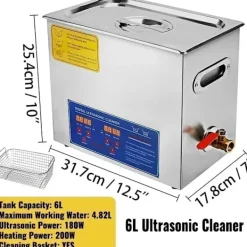 Hot OEM Ultraljudsrengörare, 10L kapacitet, 240W effekt,6L-180V
