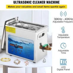 Online DUOKU Ultraljudsrengörare--6 L-Justerbar Frekvens 36 kHz-40 kHz-med Digital Timer och Uppvärmning