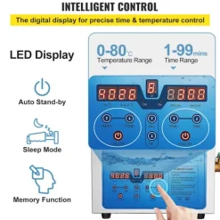 Online DUOKU Ultraljudsrengörare--6 L-Justerbar Frekvens 36 kHz-40 kHz-med Digital Timer och Uppvärmning