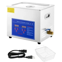 Clearance DUOKU Ultraljudsrengörare--9.5 L-Rostfritt Stål-med Digital Termostat och Smyckenrengöring