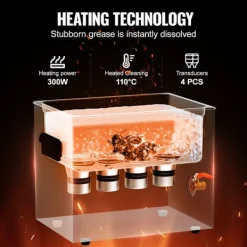 Best DUOKU Ultraljudsrengörare--10 L-Sonic Kavitation Maskin 240W med Värme och Timer