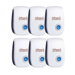 Online Ultraljudsskrämma, 6-pack Ultraljuds Musavvisare, Effektiv Mot Möss, Råttor, Flugor, Spindlar, Säker och Giftfri