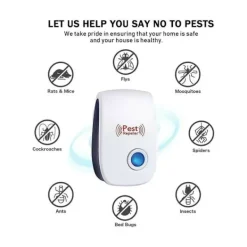 Online Ultraljudsskrämma, 6-pack Ultraljuds Musavvisare, Effektiv Mot Möss, Råttor, Flugor, Spindlar, Säker och Giftfri