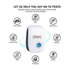 Outlet Ultraljudsskrämma, Ultraljudsskrämma för möss 6-pack, Ultraljudsskrämma för möss och råttor Effektiv mot möss, råttor, flugor