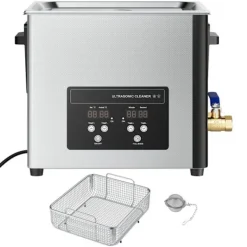 Hot DUOKU Ultraljudstvätt 15 L--Rengöringsapparat 240 W 40 kHz-med korg och digital skärm-i rostfritt stål