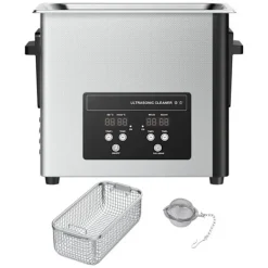 Clearance DUOKU Ultraljudstvätt 6 L--Ultraljudsrengöringsapparat 120 W 40 kHz-med Digital Skärm-i Rostfritt Stål