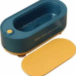 Sale Ultraljudstvätt 350ml Rengörare för Glasögon Ultraljudsbad för Glasögon Smycken Klockor Ringar Halsband Rakapparater Proteser (Färg : Blå)/NC/
