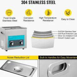 Discount DUOKU Ultraljudstvätt--6,5 L-Digital Timer och Värme-Rostfritt stål