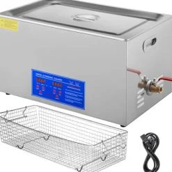 Clearance DUOKU Ultraljudstvätt--22 L-rostfritt stål-med digital värme timer och smyckesrengöring