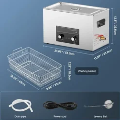 Clearance DUOKU Ultraljudstvätt--30 L-Sonic Kavitation Maskin 360W med Värme, Timer och Korv.