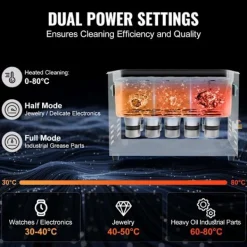 DUOKU Ultraljudstvätt--30L-Digital Rengöringsmaskin 600 W 40 kHz-med Timer, Värme, Avgasning och Skonsamt Läge