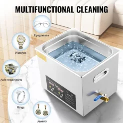 Best DUOKU Ultrasonic Cleaner--15 L-med Timer, Uppvärmning 600 W, Ultrasonic Effekt 360 W