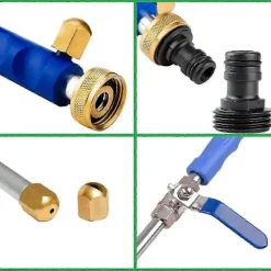 Hot Universell trädgårdsslang högtryckstvätt tillbehör, högtrycksslangmunstycke för trädgårdsslang, Jet No