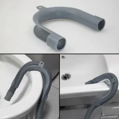 Best Universell U-formad avloppsslangguide passar alla avloppsslangar tvättmaskin utloppsslangklämma slanghållare Multicolor