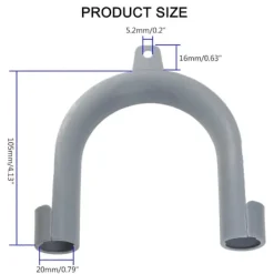 Best Universell U-formad avloppsslangguide passar alla avloppsslangar tvättmaskin utloppsslangklämma slanghållare Multicolor