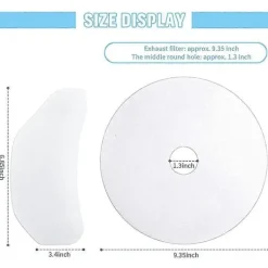 New Universella Torktumlare Avgasfilter, Ersättningsfilter för Torktumlare, Kompatibla Med För Magic Chef