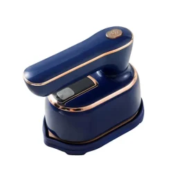 New Uppgraderad bärbar minipressmaskin, 180 roterbart handhållet ångstrykjärn, hopfällbar reseångare för tygkläder, bra för hem och resor B