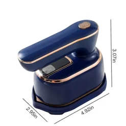 New Uppgraderad bärbar minipressmaskin, 180 roterbart handhållet ångstrykjärn, hopfällbar reseångare för tygkläder, bra för hem och resor B