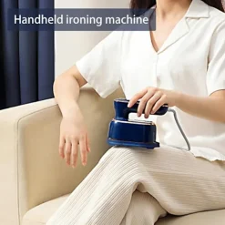 New Uppgraderad bärbar minipressmaskin, 180 roterbart handhållet ångstrykjärn, hopfällbar reseångare för tygkläder, bra för hem och resor B