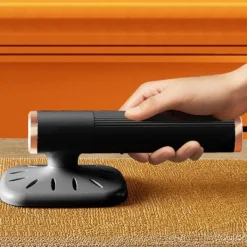 New Uppgraderad Bärbar Strykjärn, Roterbart Handhållet Ångstrykjärn, Vikbart Resevänligt Klädstrykjärn (Svart) black