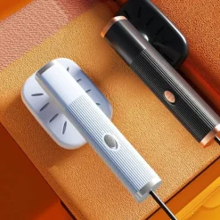 New Uppgraderad Bärbar Strykjärn, Roterbart Handhållet Ångstrykjärn, Vikbart Resevänligt Klädstrykjärn (Svart) black