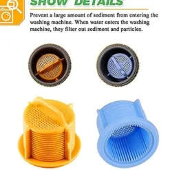 Best Uppgraderade LG Kenmore Tvättmaskins Vatteninloppsventilfilter - Kompatibel med 1810261 AP5202486 PS3618281 EAP3618281