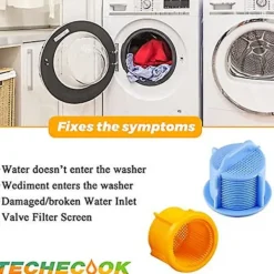 Best Uppgraderade LG Kenmore Tvättmaskins Vatteninloppsventilfilter - Kompatibel med 1810261 AP5202486 PS3618281 EAP3618281