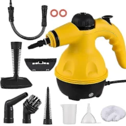 Discount FJORD US Plug Handhållen Ångrengörare 1200w Bärbar Högtemperatur Trycksatt Ångrengöringsmaskin Med 10st