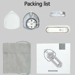 Best NICEGOU USB Uppladdningsbar Mini Portabel Sladdlös Resestrykjärn - För Resor, Hantverk, Resor - 360 Graders Strykning