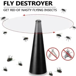 Outlet FMYSJ USB Uppladdningsbar Utomhus Köksfläkt Flugavvisare Flugförstörare Håll Flugor Borta (FMY) black