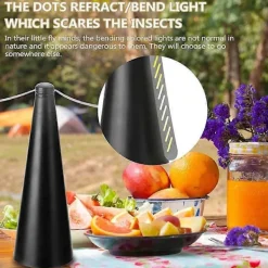 Outlet FMYSJ USB Uppladdningsbar Utomhus Köksfläkt Flugavvisare Flugförstörare Håll Flugor Borta (FMY) black