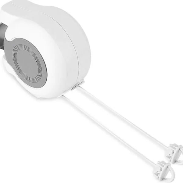 Online Utdragbar tvättlina för utomhusbruk, 13 m utdragbar väggmonterad torkställning med 2 tvättlinor