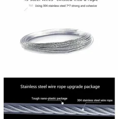 New Utdragbar Tvättlina Utomhus 2 Trådar Utdragbar Tvättlina Inomhus Justerbar Utdragbar Torklina Utdragbar Torklina 4,2m Utdragbar