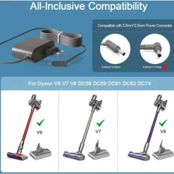 Sale 26.1V Laddare för Dyson Sladdlös Dammsugare - (för V6 V7 V8 Absolute DC58 DC59 DC61 DC62 DC72 Strömförsörjning)