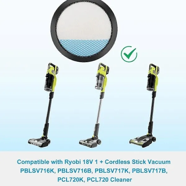 Best 18V ONE+ Sladdlös Dammsugare Filter för husdjur, PCL720, PBLSV716, PBLSV717 Dammsugare, Jämför med Del A32SV720N