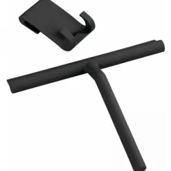 Outlet Vattenskrapa för fönster och kabin, [Svart 21cm], Silikonskrapa för fönster, badrumsspegel