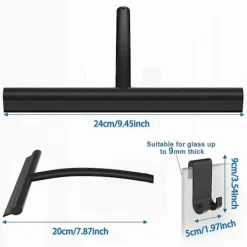 Sale Vattenskrapa med hållare, duschskrapa utan borrning 24CM, enkel rengöring