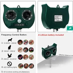 Best INF Vattentålig Ultraljudavskräckare mot Skadedjur & Insekter