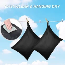 Clearance Vattentät smutstvättpåse för resor, våt och torr påse, återanvändbar hängande dragkedjeförvaringspåse för baddräkt, gym, strandhandduk (2-pack)