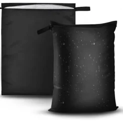 Clearance Vattentät smutstvättpåse för resor, våt och torr påse, återanvändbar hängande dragkedjeförvaringspåse för baddräkt, gym, strandhandduk (2-pack)