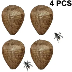 Clearance Vattentäta getingbo-lockfåglar hängande geting- och getingavskräckande medel i tyg, giftfria bi-lockfåglar avskräckande medel för hem, trädgård, utomhus, brun | Fyndiq