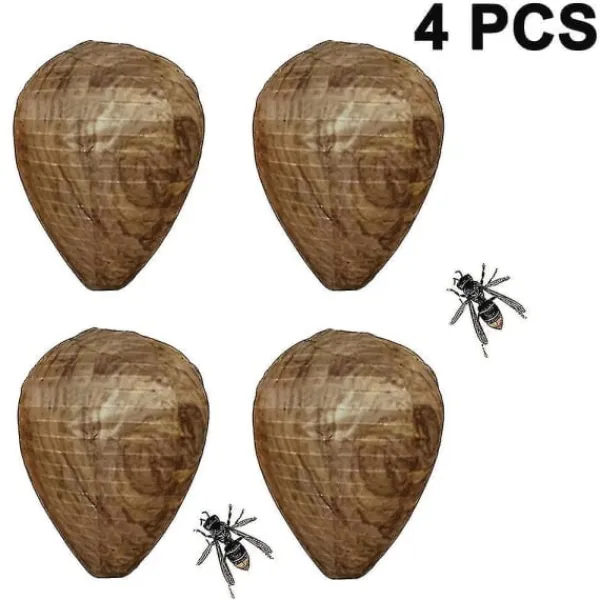 Clearance Vattentäta getingbo-lockfåglar hängande geting- och getingavskräckande medel i tyg, giftfria bi-lockfåglar avskräckande medel för hem, trädgård, utomhus, brun | Fyndiq