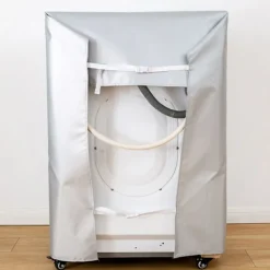 Best Vattentätt tvättmaskinskydd, skyddande tvättmaskinskydd, dammskydd för frontmatad tvättmaskin och torktumlare, passar för 8,5-10