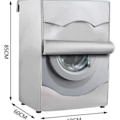 Online Vattentätt tvättmaskinskydd, skyddande överdrag för frontmatad tvättmaskin och torktumlare, dammtätt anti-UV anti-regn 210D förtjockat Oxford-tyg (60 | Fyndiq